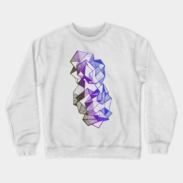 Geometric triangles art abstract Crewneck Sweatshirt by carolsalazar